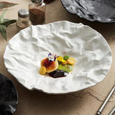 Kajabi Wrinkled Cloth Plate Collection | Yedwo Design